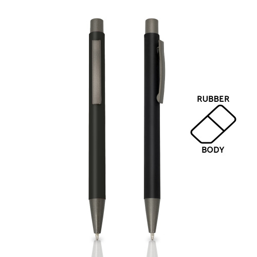 Długopis metalowy aluminiowy soft touch / Rupen Ciemnoszary IP13148796 (1)
