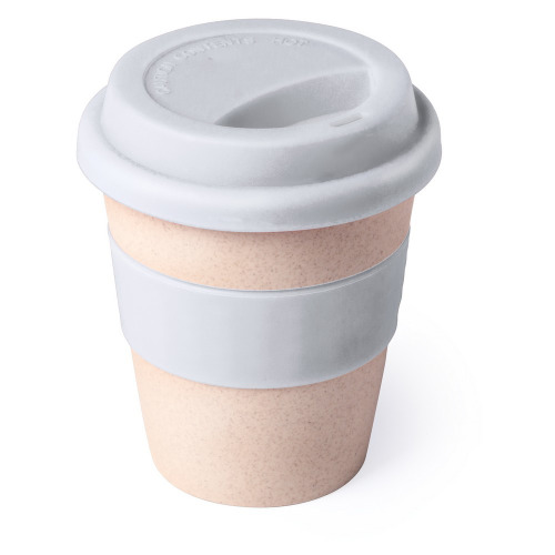 Bambusowy kubek 380 ml Biały V0682-02 