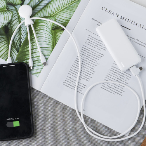 3199 | Xoopar Mr. Bio Powerbank and Cable pack 7000mAh Biały LT41713-N0001 (6)