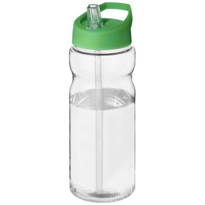 Bidon H2O Base® o pojemności 650 ml z wieczkiem z słomką Przezroczysty