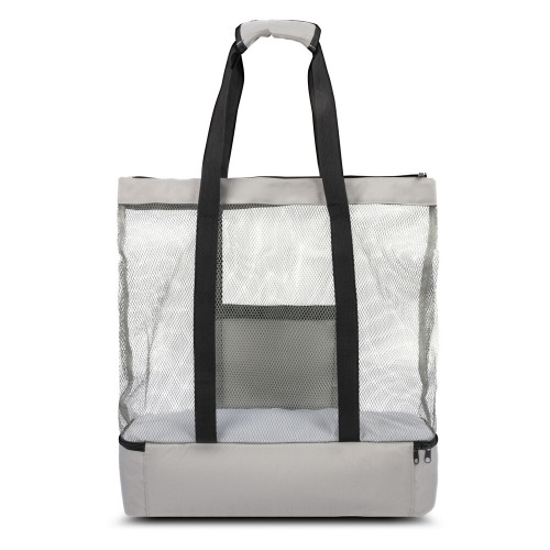 Torba plażowa, na zakupy, torba termoizolacyjna RPET | Maxwell Szary V7292-19 (3)