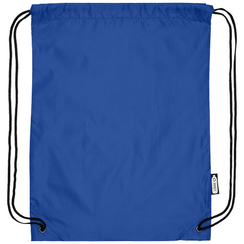 Plecak Oriole ze sznurkiem ściągającym z recyklowanego plastiku PET Błękit królewski 12046102 (4)