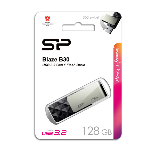 Pendrive Blaze B30, 128GB 3.1 Silicon Power Czarny EG814003 128GB (3)