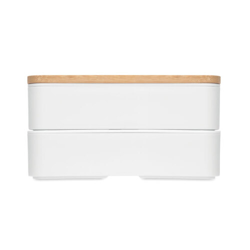 Lunch box z bambusową pokrywką biały MO6627-06 (1)