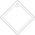 RFX™ reflective duża odblaskowa zawieszka z PVC, romb Biały 1PR12601 (3) thumbnail