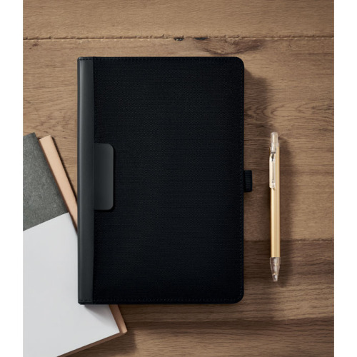 Portfolio A5 z notatnikiem Czarny MO3211-03 (3)