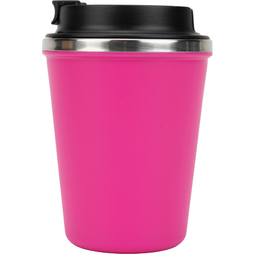 Kubek termiczny 350 ml z powłoką z recyklingu METODY Różowy 8496211 (4)