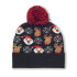Świąteczna czapka z dzianiny czarny CX1529-03  thumbnail