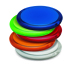 Okrągłe podwójne lusterko przezroczysty niebieski IT3054-23 (4) thumbnail