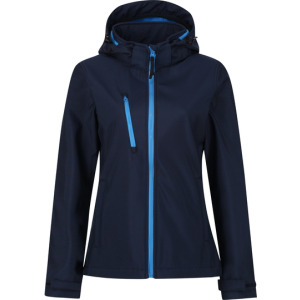 Kurtka Damska Slim Softshell 3-warstwowa Wodoodporna Oddychająca - Navy & Navy