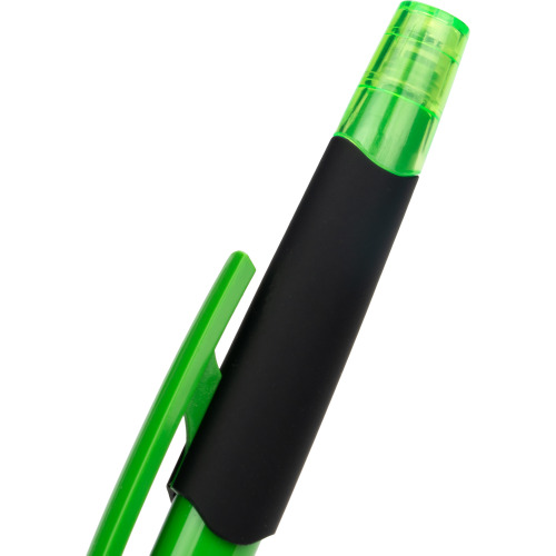 Długopis plastikowy z zakreślaczem touch pen EMMETT Jasnozielony 1096529 (5)