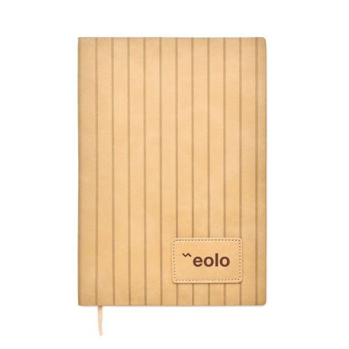 Notatnik A5 z dymionego PU Bezowy MO2663-13 (5)