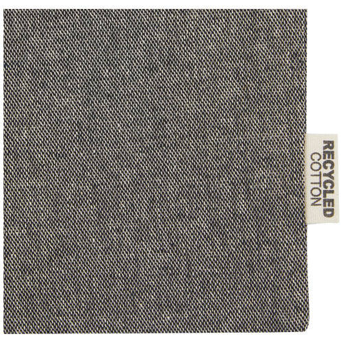 Pheebs torba na prezent z bawełny z recyklingu o gramaturze 150 g/m² i z certyfikatem GRS, mała o pojemności 0,5 l Czarny melanż 12067090 (4)