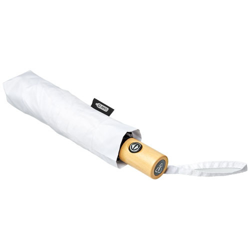 Składany, automatycznie otwierany/zamykany parasol Bo 21” wykonany z plastiku PET z recyklingu Biały 10914302 (3)