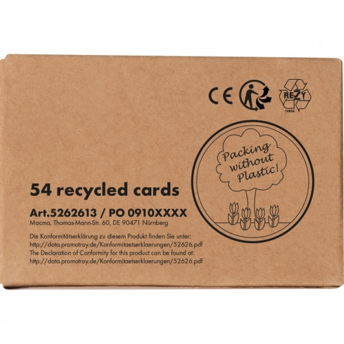 Talia kart z papieru z recyklingu NEW CASTLE Beżowy 262613 (5)