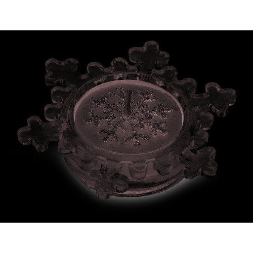 3 szklane świeczniki Srebrny mat CX1342-16 (4)