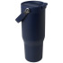 Kubek Bronx o pojemności 900 ml, z izolacją próżniową, wykonany ze recyklingowanej stali nierdzewnej z certyfikatem RCS i z miedzi, z wielofukncyjną zakrętką Granatowy 10086455  thumbnail