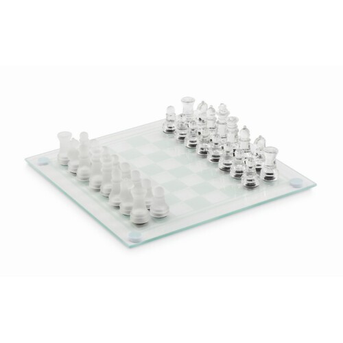 Szklany zestaw szachowy przezroczysty MO6342-22 (1)