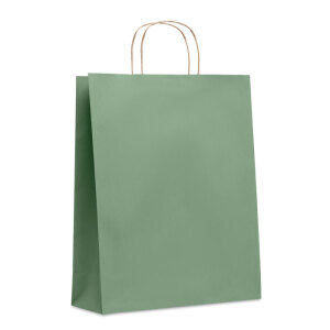Duża papierowa torba zielony