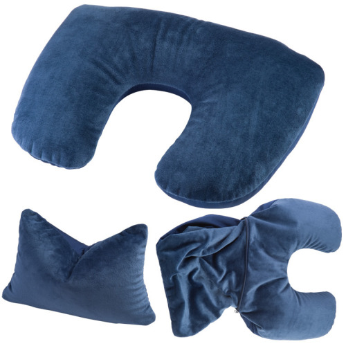 Poduszka podróżna 2-w-1 BERKLEY Granatowy 161044 