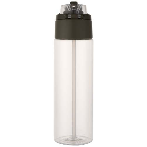 Bidon na wodę Theron o pojemności 700 ml, wykonany z tworzywa sztucznego pochodzącego z recyklingu (RCS), z pokrywką o podwój Leśny zielony 10095064 (3)