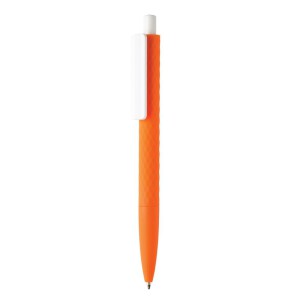 Długopis X3 pomarańczowy, biały