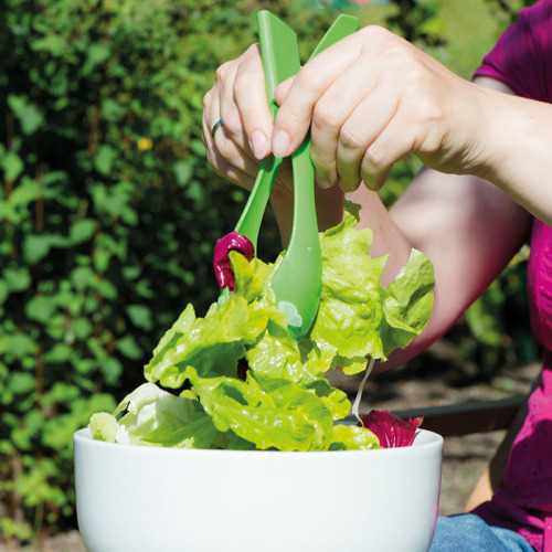 Zestaw sztućców podróżnych plastikowy CESENA Jasnozielony 853129 (4)