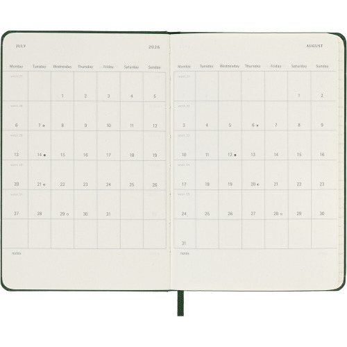 Kalendarz MOLESKINE Khaki VM292-25/2027 (6)