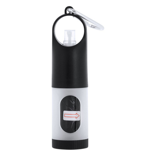 Zasobnik z woreczkami na psie odchody, żel do rąk 30 ml Czarny VA305-03 