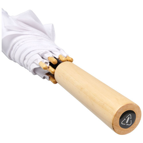 Parasol automatyczny Alina 23” wykonany z plastiku PET z recyklingu Biały 10940002 (5)