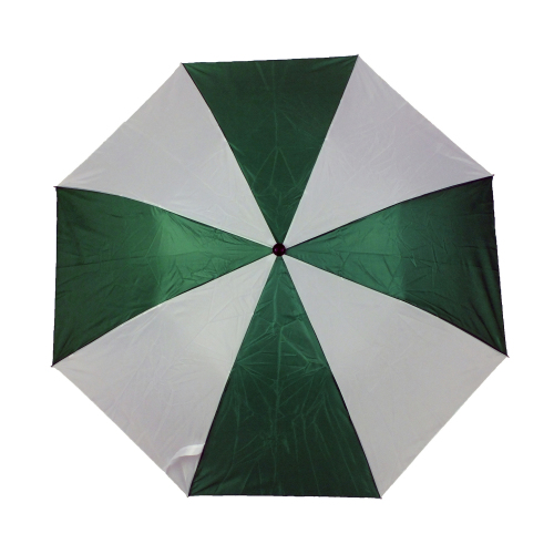 Parasol manualny, składany biało-zielony V4215-62 (1)