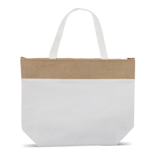 Plażowa torba chłodząca bawełna/juta 43x33x14 cm Ecru LT95267-N0054 (3)