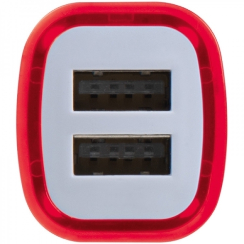 Ładowarka samochodowa USB FRUIT czerwony 092805 (4)
