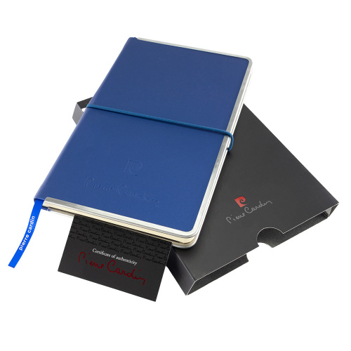Notes Pierre Cardin Highscribe A5 z metalowymi krawędziami niebieski B9000101IP304 (1)