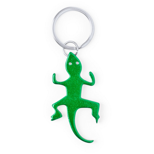 Brelok do kluczy, otwieracz do butelek "jaszczurka" Zielony V0619-06 (1)