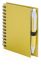 Notatnik z długopisem żółty V2793-08  thumbnail