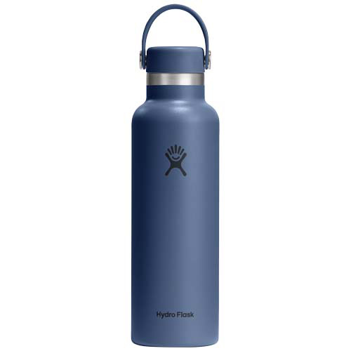 Hydro Flask Standard Mouth 621 ml – termoizolowana butelka na wodę ze stali nierdzewnej, z pokrywką ze słomką. Środkowy niebieski 10098952 (1)