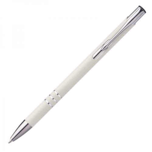 Długopis metalowy soft touch NEW JERSEY biały 055506 (3)
