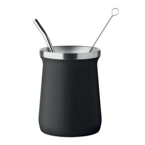 Kubek do herbaty yerba mate Czarny MO2776-03 
