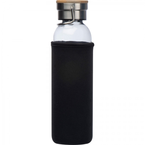 Butelka szklana z pokrowcem 600 ml RAMONA Czarny 6318103 (4)