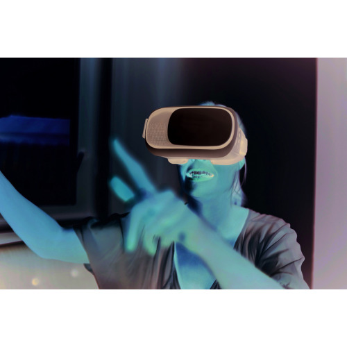 Okulary 3D z ABS ze słuchawkami Biały MO9072-06 (9)