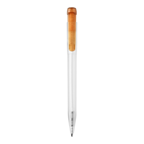 Długopis Ingeo TM Pen Clear przejrzysty Ecru / pomarańczowy LT87543-N5426 (2)