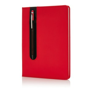 Zestaw upominkowy, notatnik A5 (kartki w linie), długopis czerwony