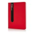 Zestaw upominkowy, notatnik A5 (kartki w linie), długopis czerwony V2717-05  thumbnail