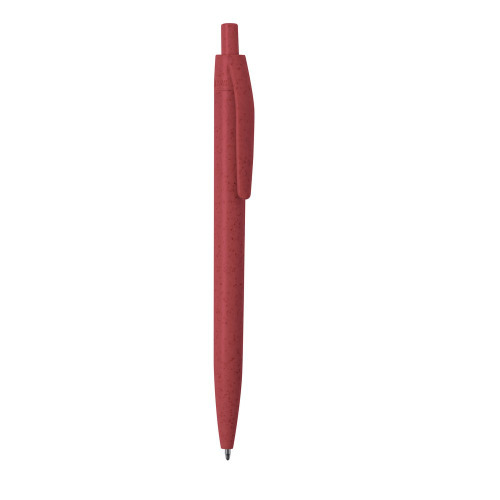 Długopis ze słomy pszenicznej czerwony V1979/A-05 