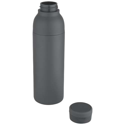 Illuminate butelka termiczna o pojemności 650 ml z podwójnymi ściankami, wykonana ze stali nierdzewnej z recyklingu z certyfikatem RCS. Szary zmierzch 10083883 (3)