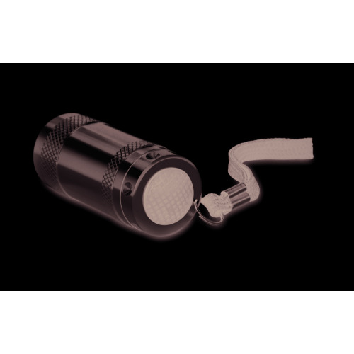 Aluminiowa mini latarka Srebrny mat MO7680-16 (2)