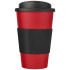Americano® 350 ml tumbler with grip & spill-proof lid Czerwony 21069616 (2) thumbnail