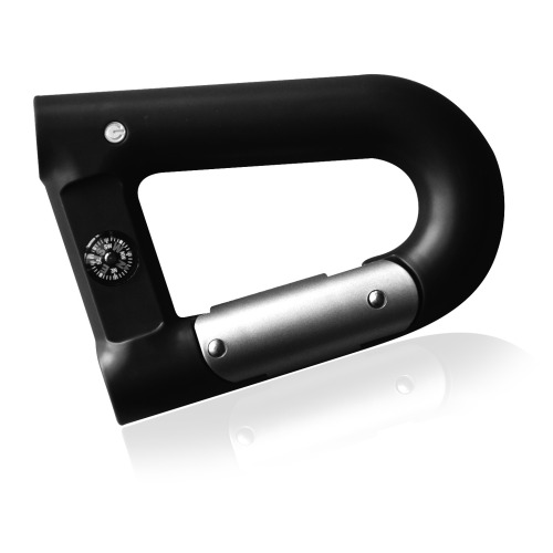 Power Bank z klamrą do paska, latarką i kompasem Czarny EG 019103 2600 