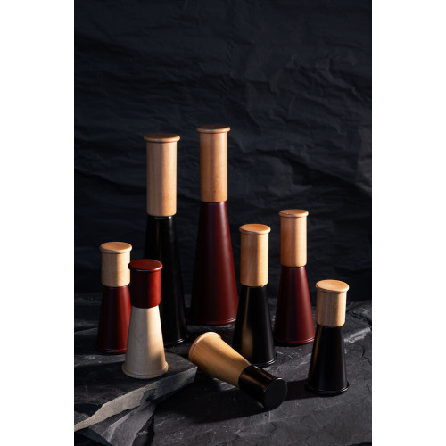 Młynek do soli i pieprzu GURKEN, mały, 2-szt, czarny/brązowy Czarny/Brązowy 5018621- (6)